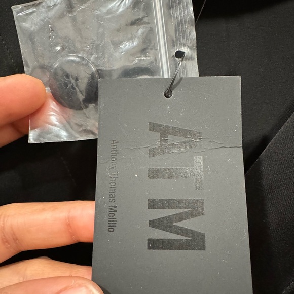 ATM V Neck Top in Black - Picture 11 of 11